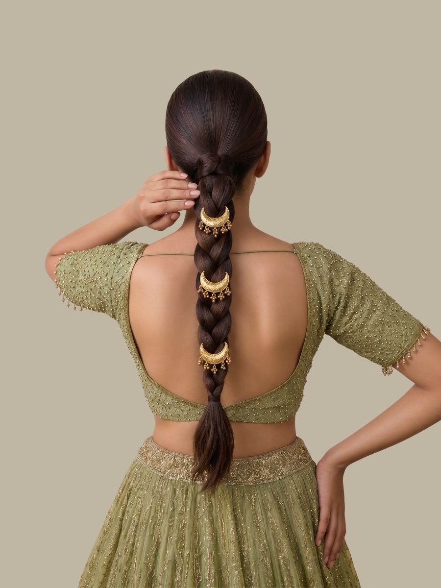 Aabha Hair Accessory / Braid Pins-Gold