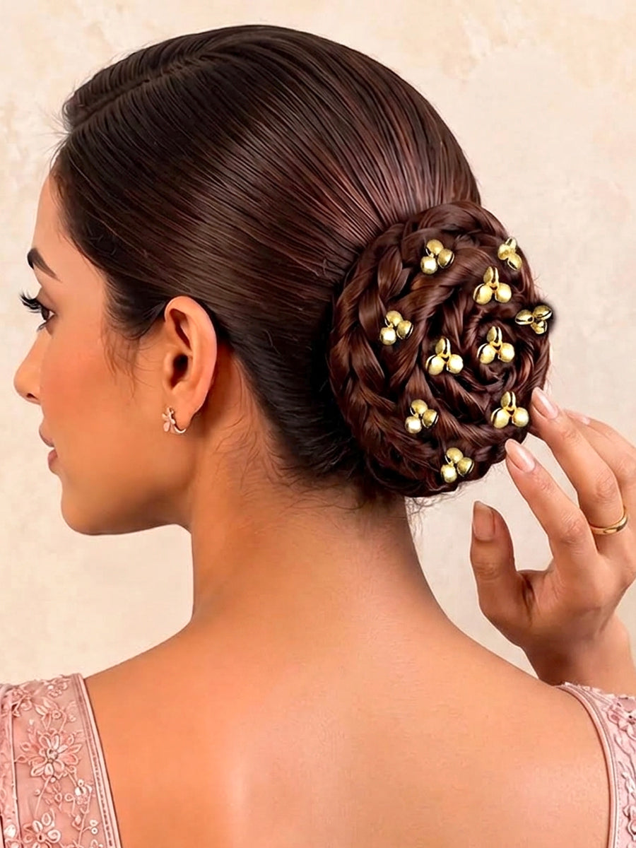 Amaya Bun & Braid Hair Accessory-Gold