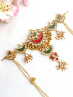 Somika Hair Accessory-Maroon / Green
