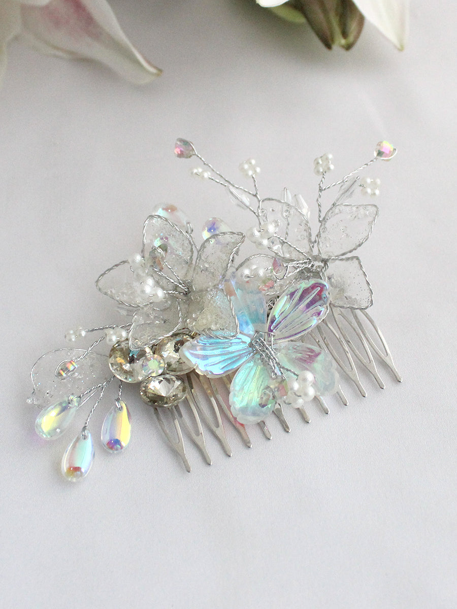 Geena Hair Comb-White