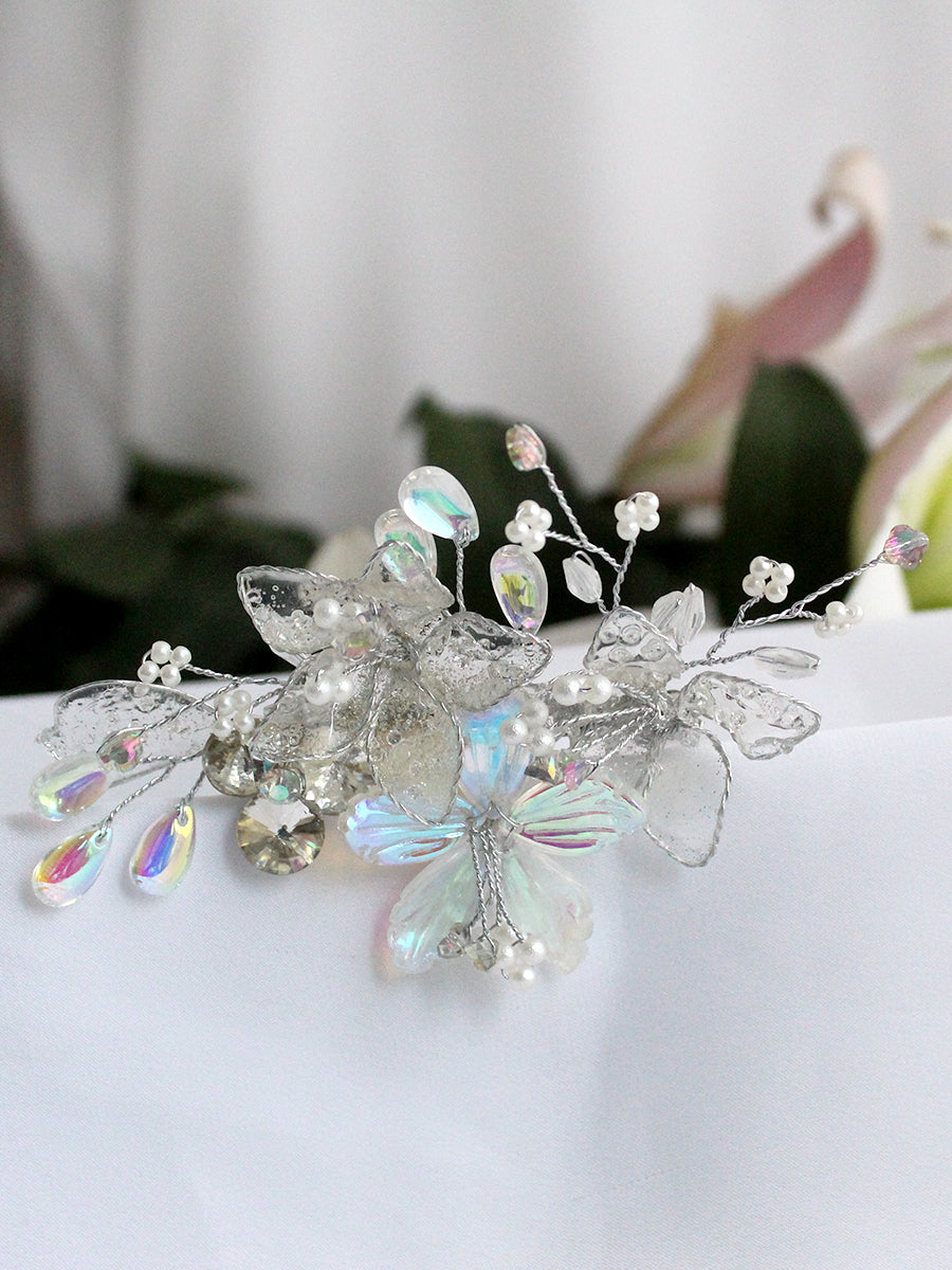 Geena Hair Comb-White