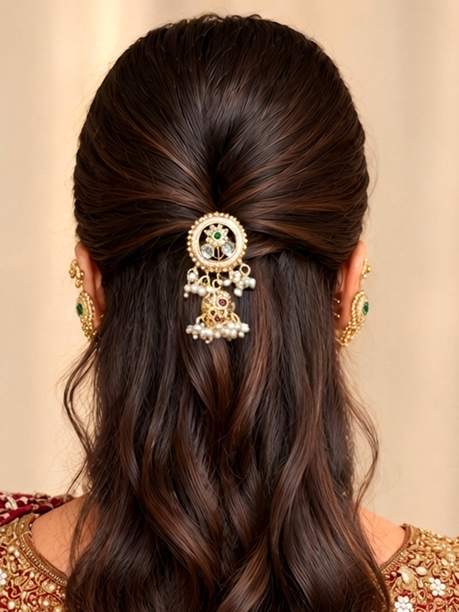 Ishani Bun & Braid Hair Accessory-Multicolor