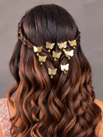Butterfly Bun & Braid Hair Accessory-Gold