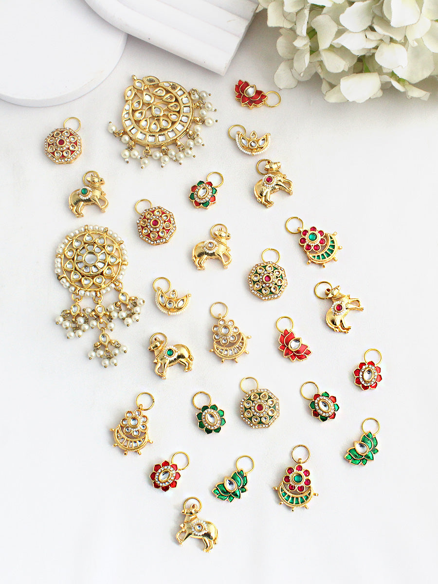 Vithya's Hair Charms-Multicolor