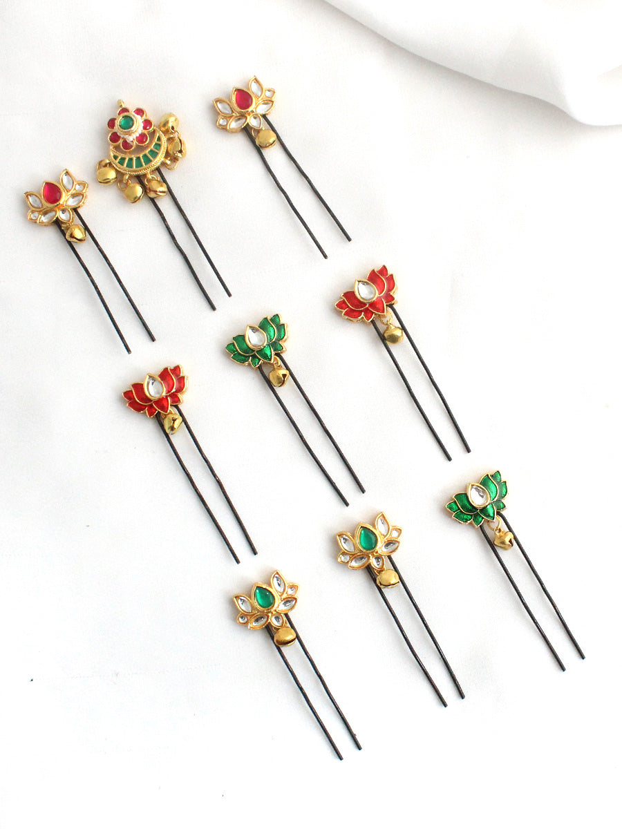 Falguni Bun & Braid Hair Accessory-Multicolor