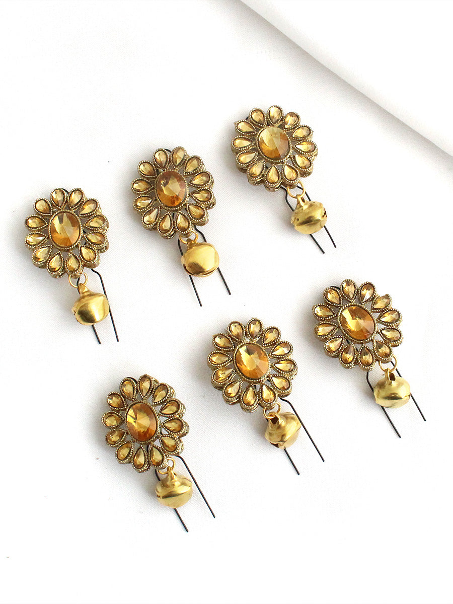 Areeka Bun Pin / Hair Accessory -Gold