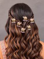 Jivika Bun & Braid Hair Accessory-Pastel Pink