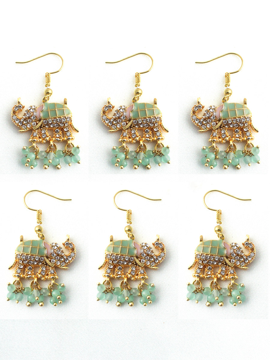 Jivika Bun & Braid Hair Accessory-Mint Green