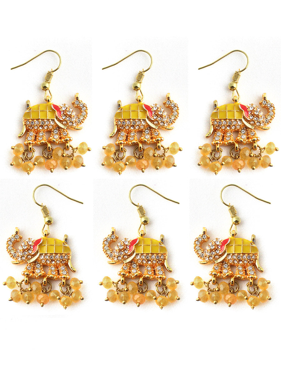 Jivika Bun & Braid Hair Accessory-Yellow