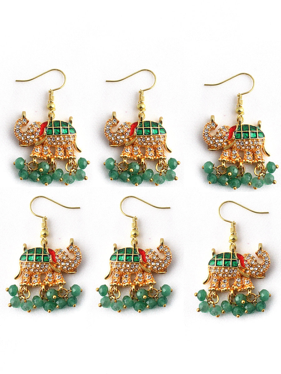 Jivika Bun & Braid Hair Accessory-Green