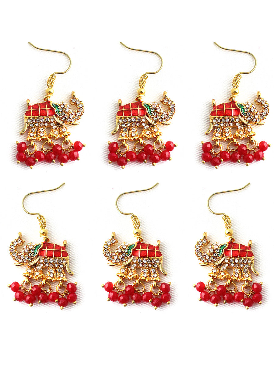 Jivika Bun & Braid Hair Accessory-Maroon