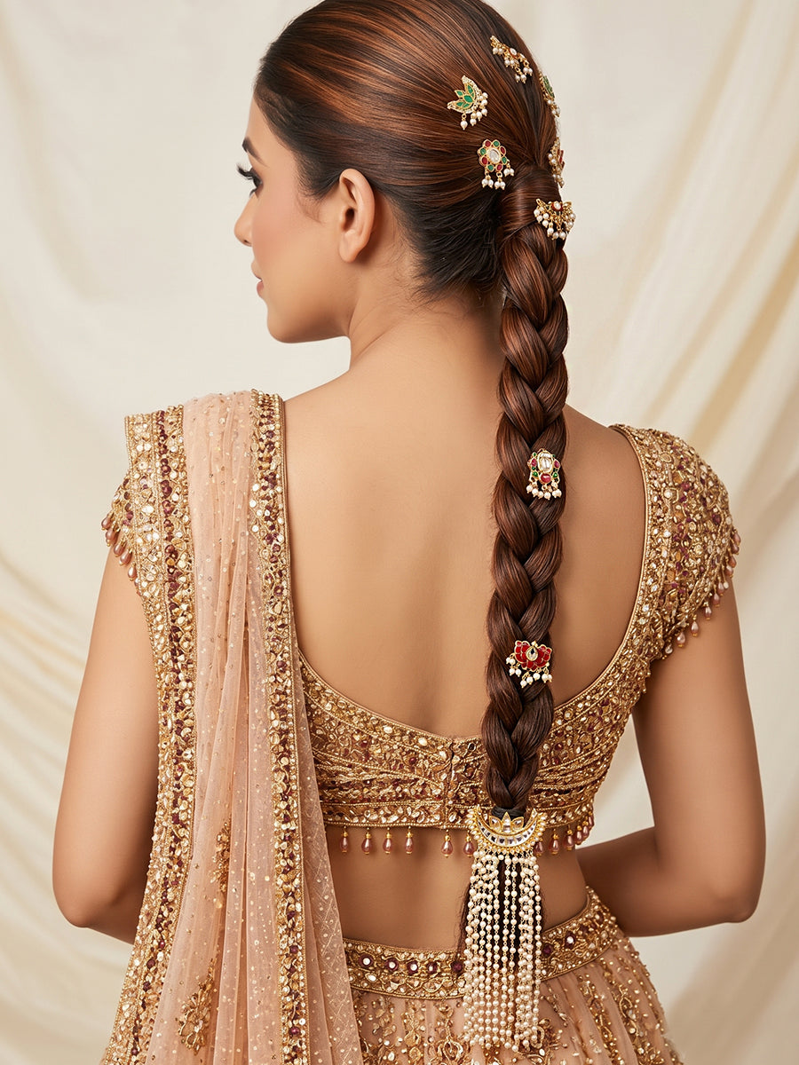 Disha Bun & Braid Hair Accessory-Multicolor