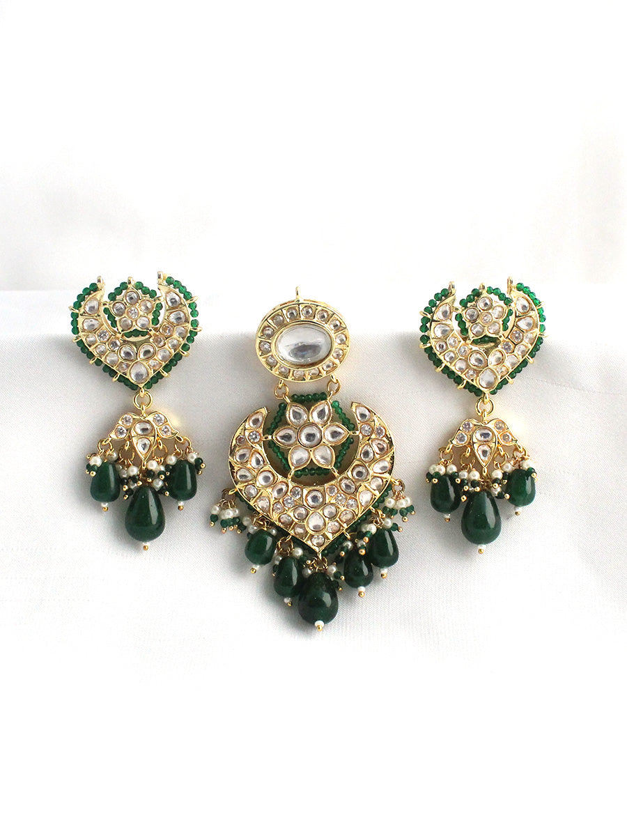 Mihira Bun & Braid Hair Accessory-Green