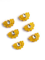 Lotus Hair Charm Pins-Yellow