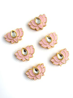 Lotus Hair Charm Pins-Pastel Pink