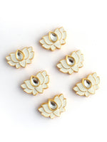 Lotus Hair Charm Pins-Ivory