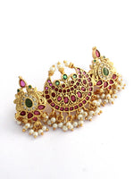 Malini Barrette Hair Clip-Pink / Green