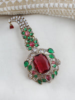 Vihaan Kalgi Turban-Maroon / Green