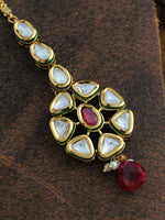 Padmini Maang Tikka-Ruby