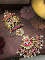 Alwar Maang Tikka - Hot Pink