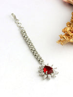 Anayra Maang Tikka-Maroon