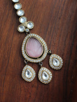 Vanika Maang Tikka-Pastel pink