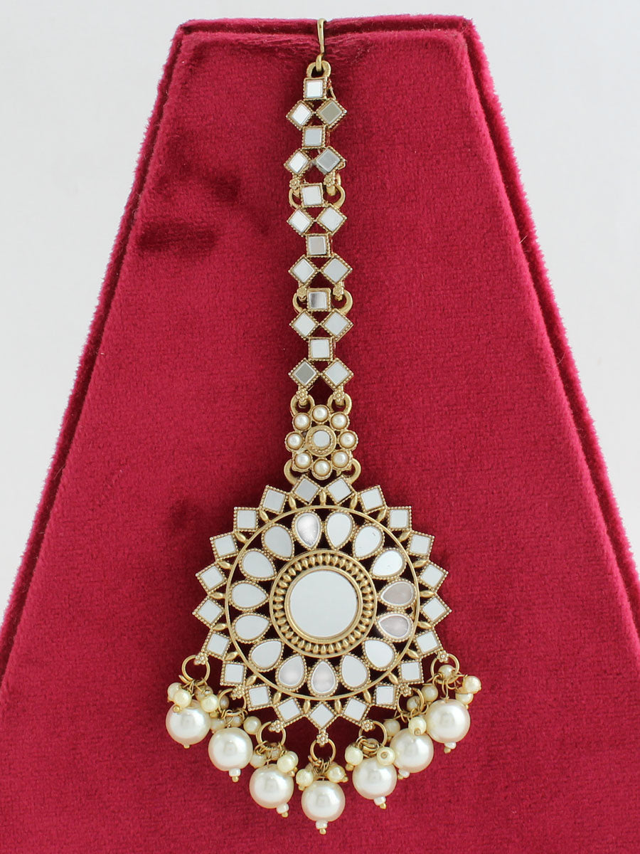 Keesha Maang Tikka-Antique Gold