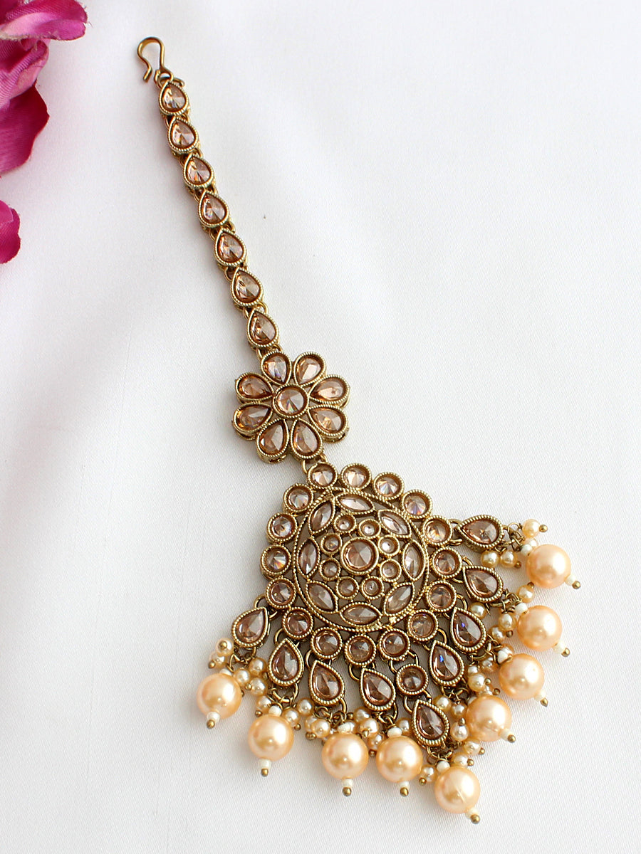 Ritavi Maang Tikka-Gold