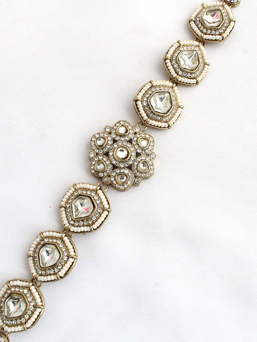 Shairy Sheeshphool / Headpiece-White