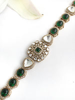 Aranya Sheeshphool / Headpiece-Green