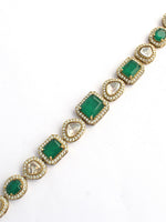 Mayra Sheeshphool / Headpiece-Green