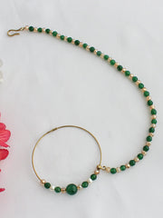 Ashima Pierced Nose Ring-Green