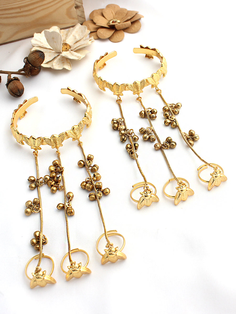 The Bumble Bee Hand Harness Bracelet (Hathphool)