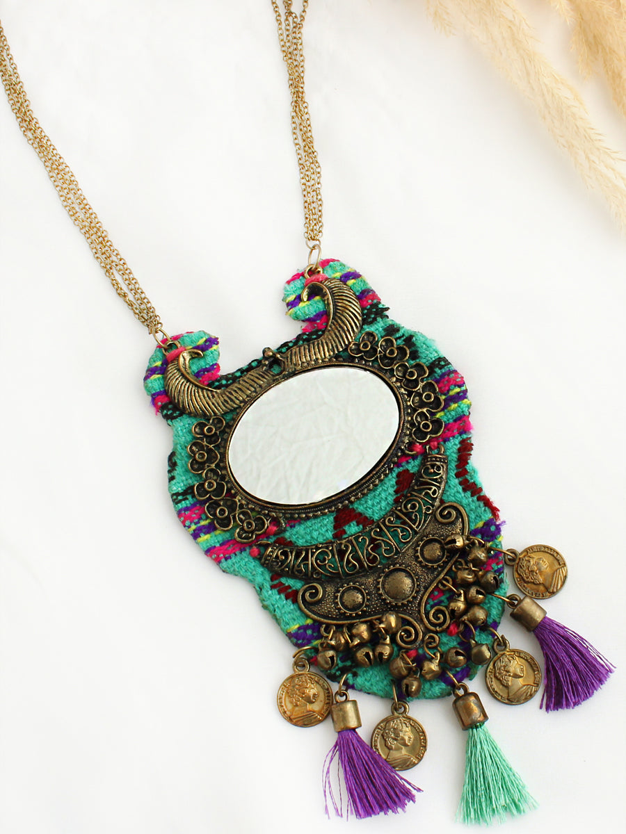 Chhavi Banjara Necklace-Green