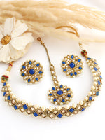 Navya Necklace Set-Blue