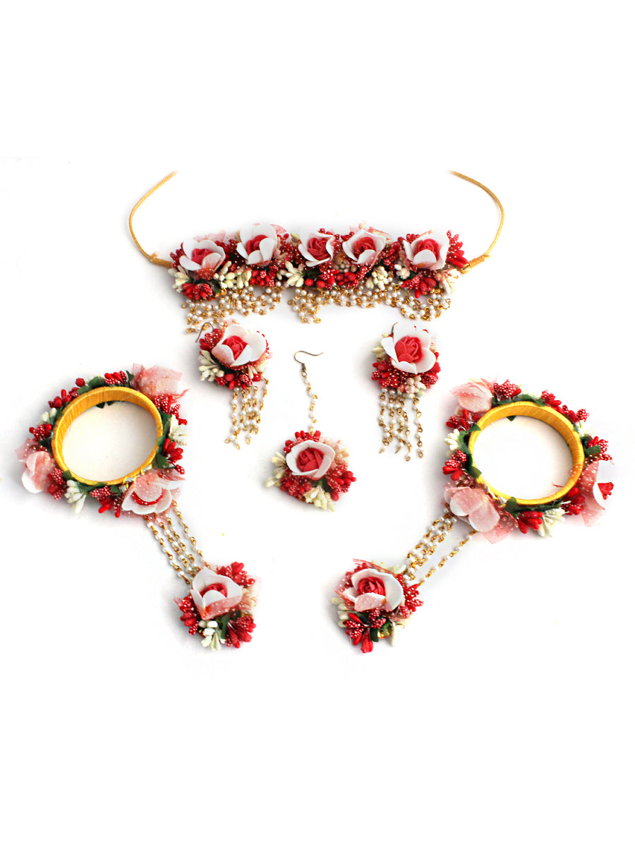 Gul Floral Necklace Set