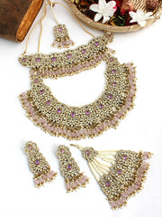 Shahida Necklace Set-Lavender
