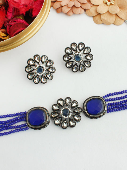 Madhavi Necklace SetMadhavi Necklace Set-Blue