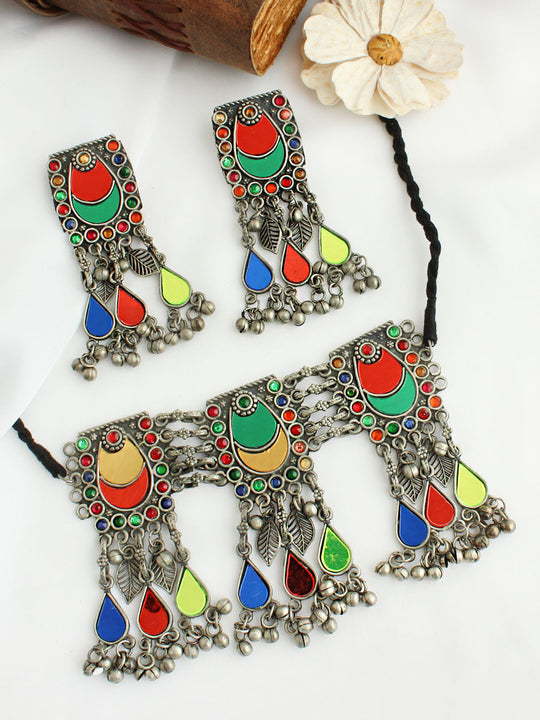 Yashna Necklace Set-Multicolor