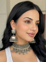 Shampa Necklace Set-Antique Silver