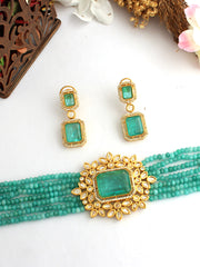 Anvi Necklace Set-Turquoise
