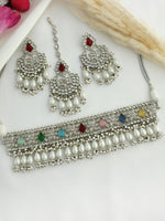 Ramya Necklace Set-Multi Color