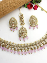 Priyanshi Necklace Set-Lavender