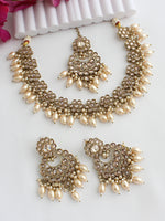 Adaa Necklace Set-Gold