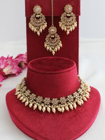 Adaa Necklace Set-Gold