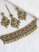 Sonali Necklace Set-Green