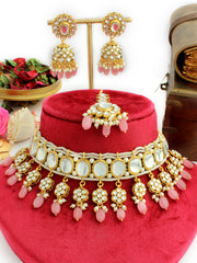 Madiha Kundan Choker Necklace Set