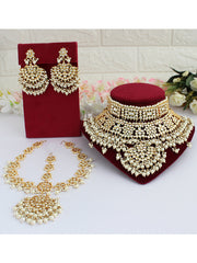 Dishani Necklace Set with Sheeshphool-Pearl