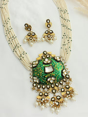 Vidisha Necklace Set - Green