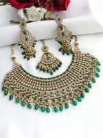 Mitakshi Necklace Set-Green